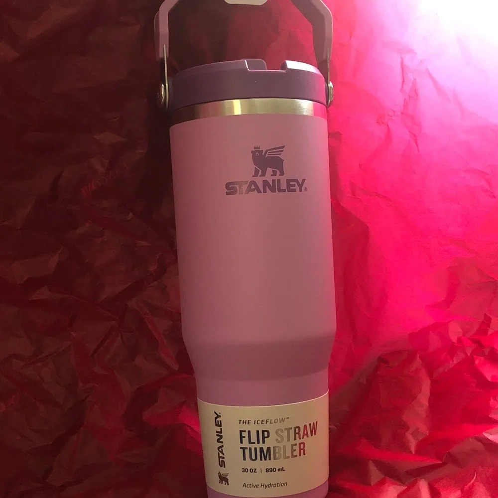 Stanley Lavender Flip Straw Tumbler with Silver Trim - Picture 5 of 6